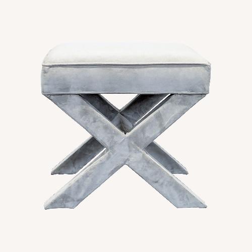 Used West Elm X Leg Stool for sale on AptDeco