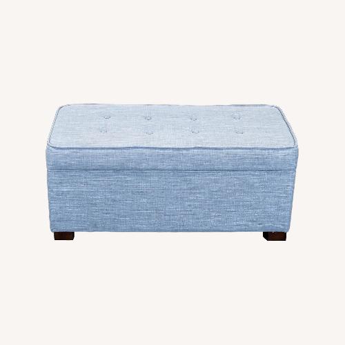 Used Target Button Tufted Storage Ottoman for sale on AptDeco