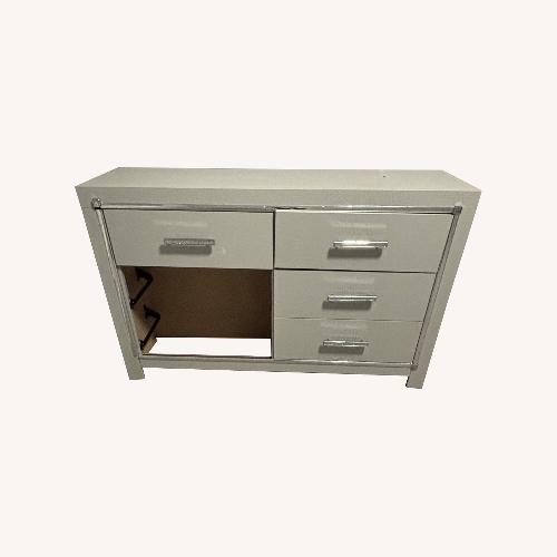 Used Light Gray Wood Dresser for sale on AptDeco