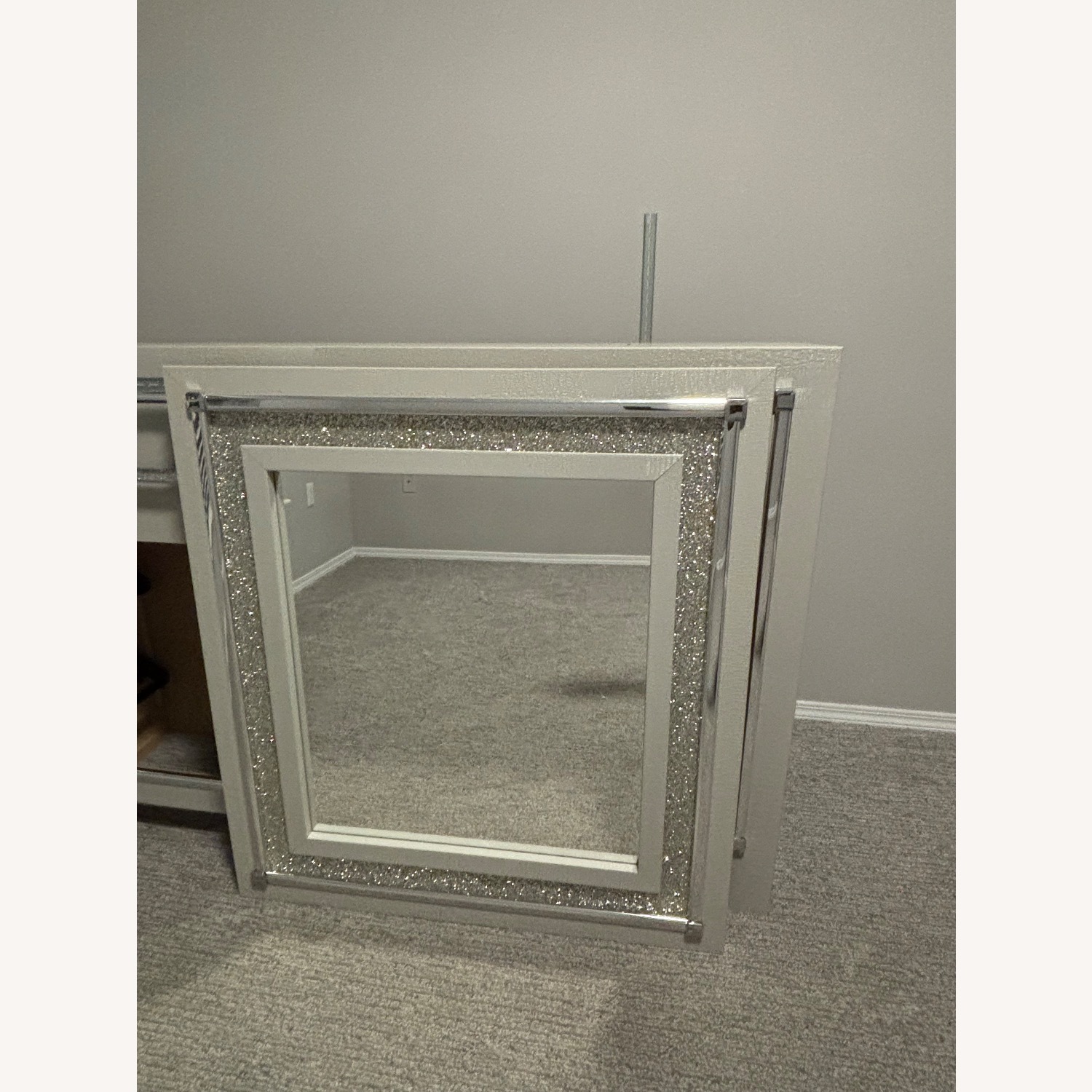 Light Gray Wood Dresser - image-3