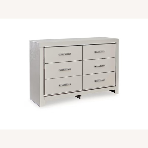 Used Light Gray Wood Dresser for sale on AptDeco