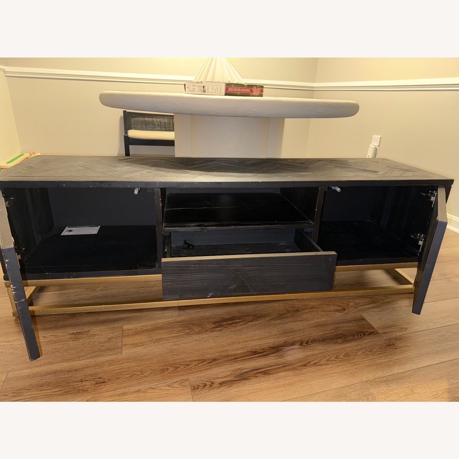 Article Black Wood Media Storage - image-2