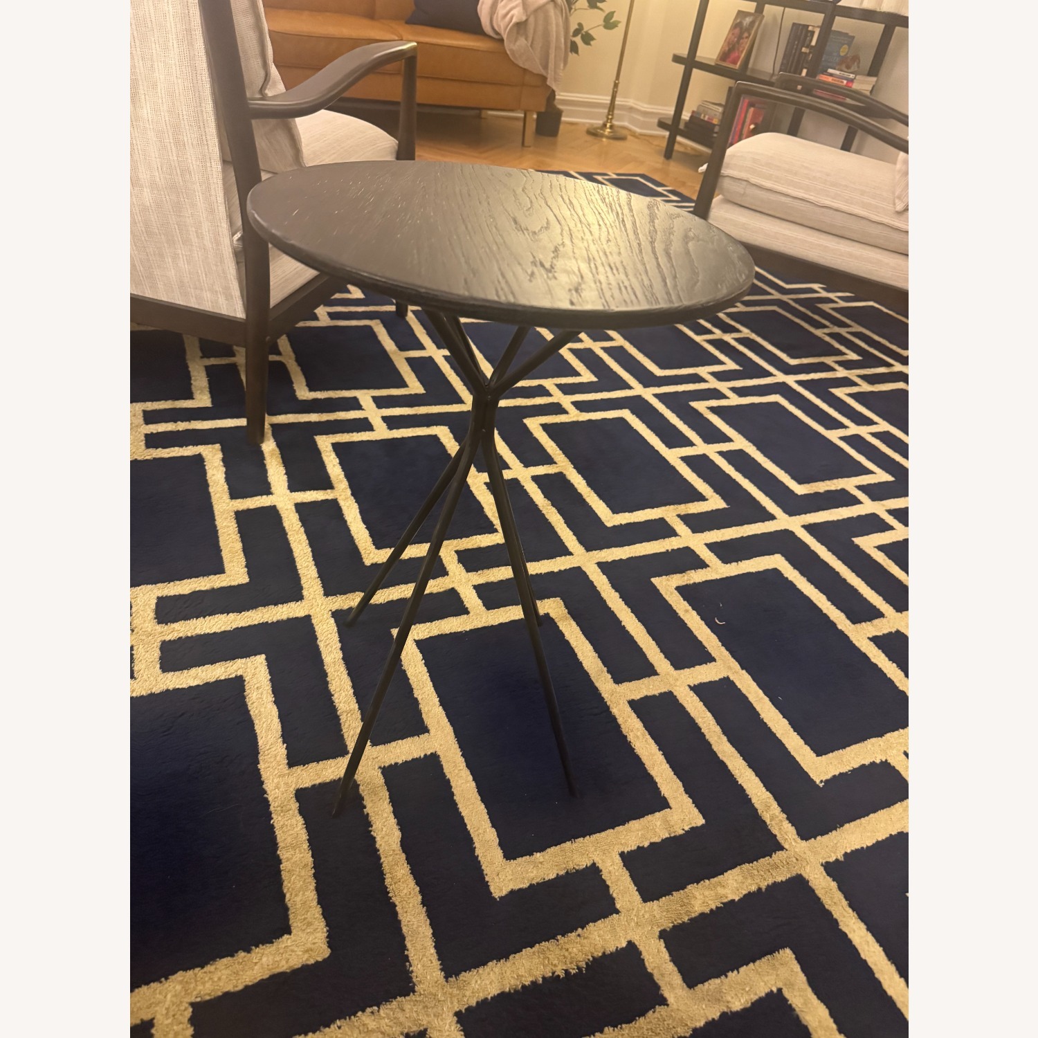 Black Wood Side Table - image-2