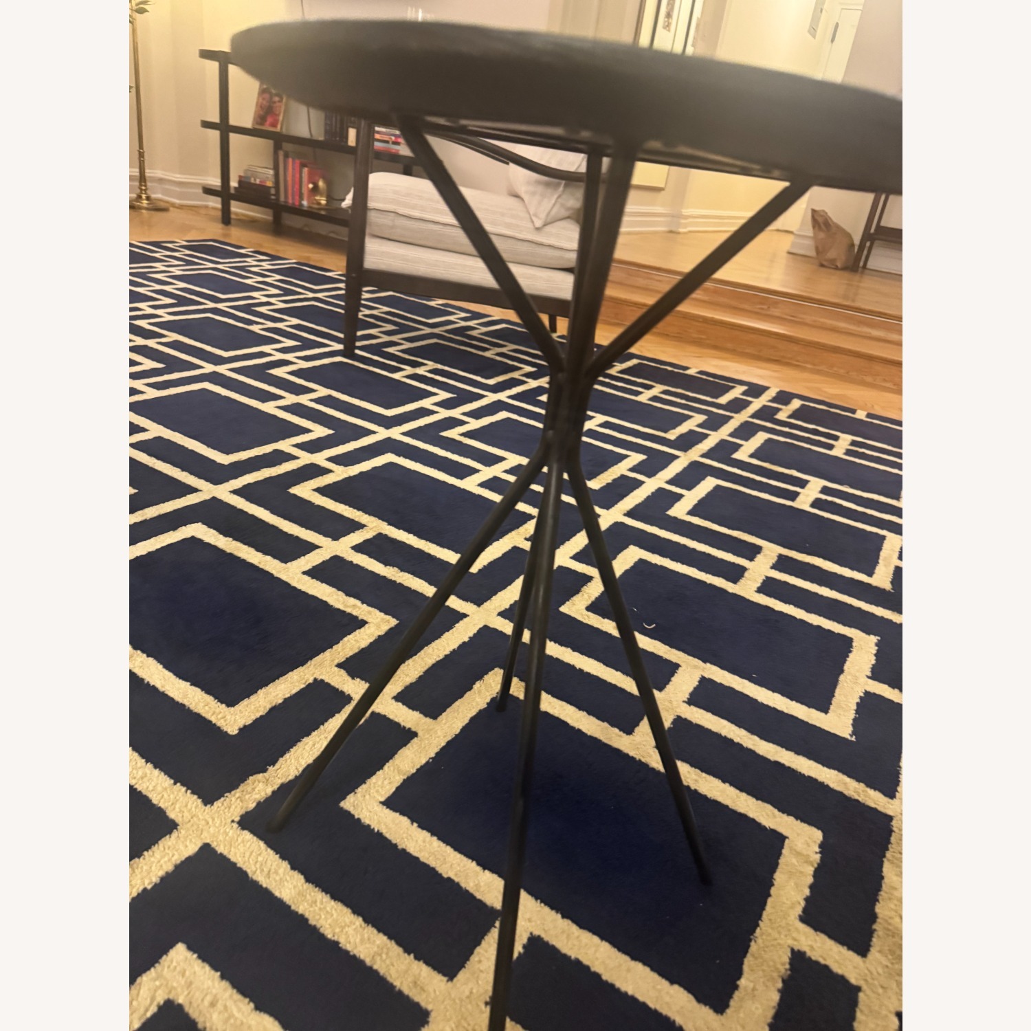 Black Wood Side Table - image-0