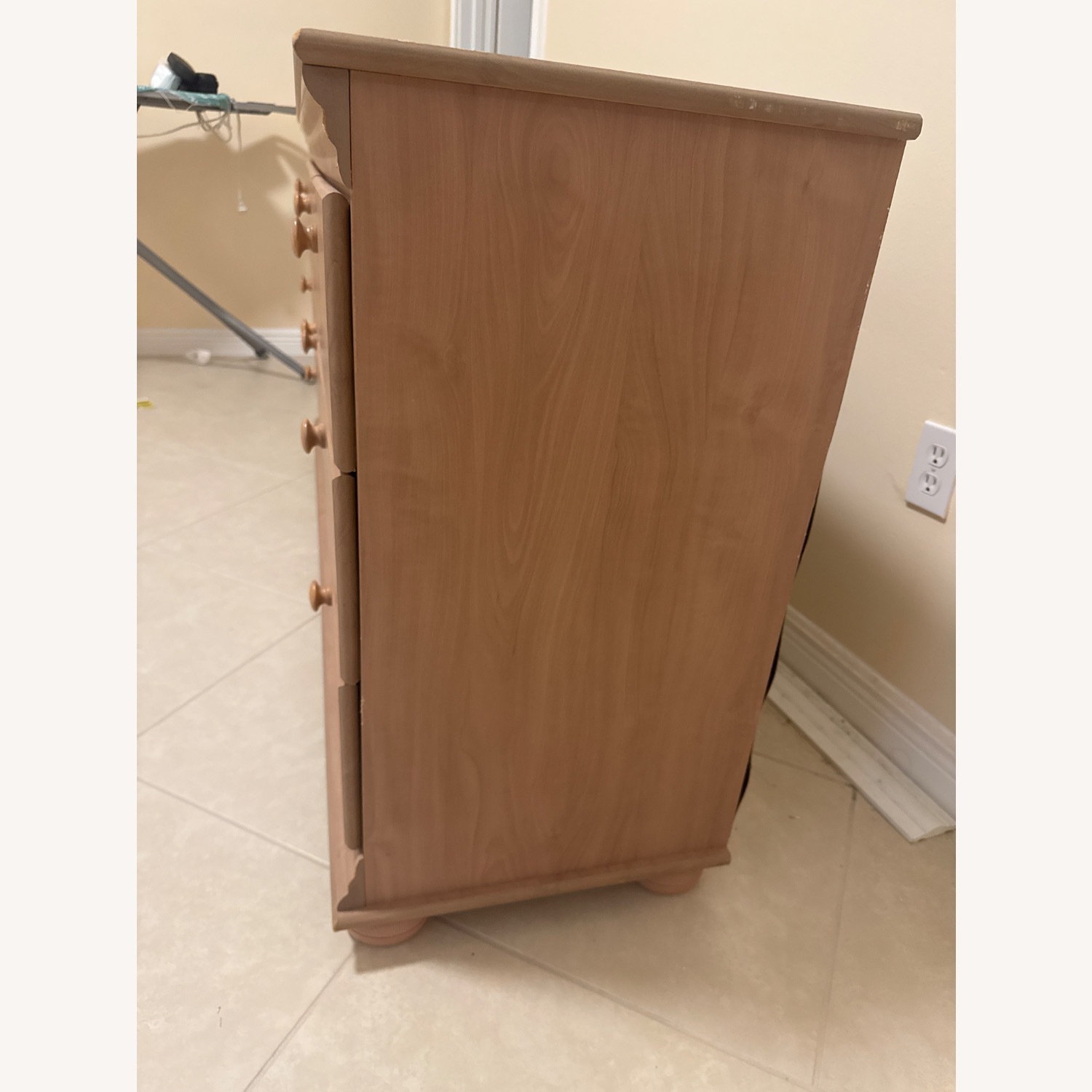 Antique Natural Wood Dresser - image-3