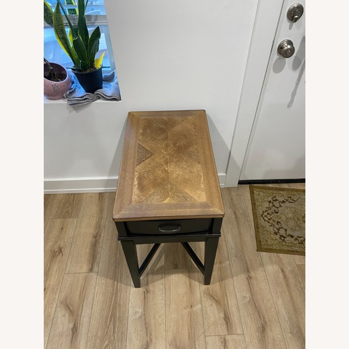 Used Black Wood Nightstand for sale on AptDeco