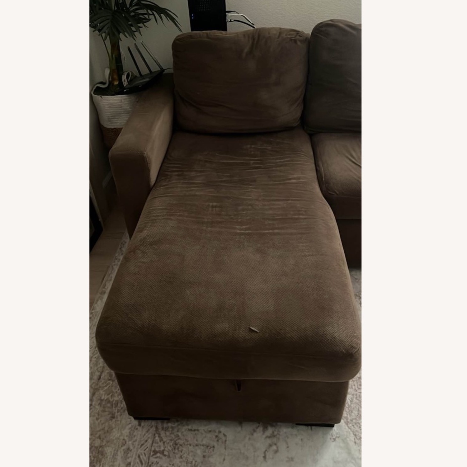 Brown Couch With Storage  - image-5