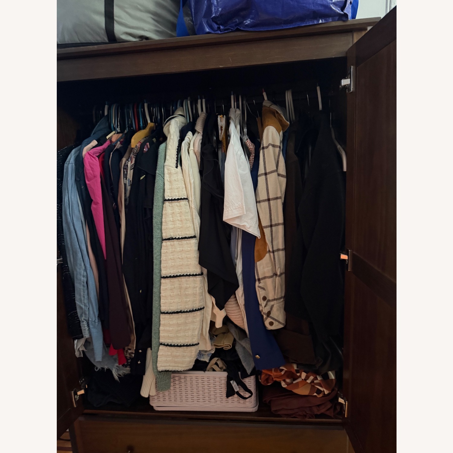 Grain Wood Furniture Shaker Armoire - image-2