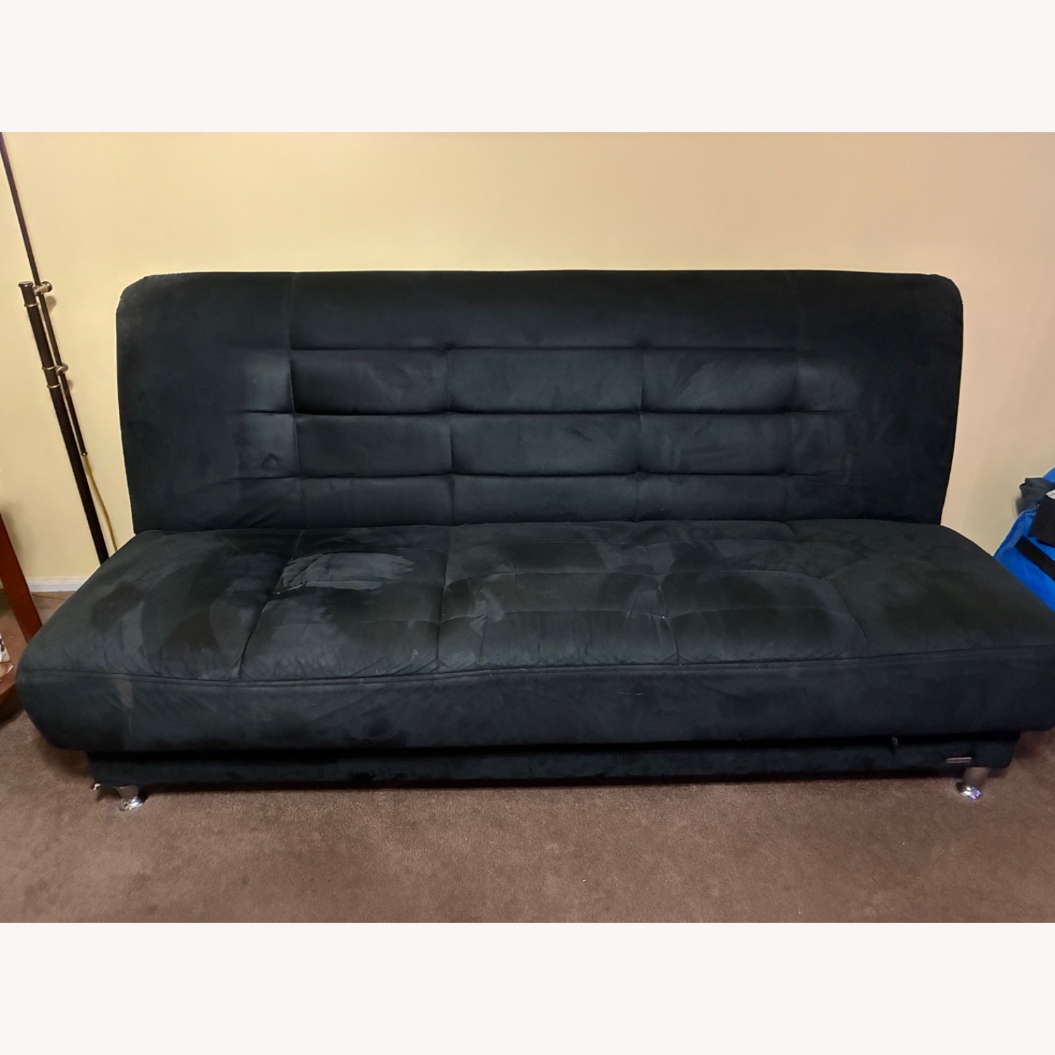 Black Sleeper Sofa - image-1