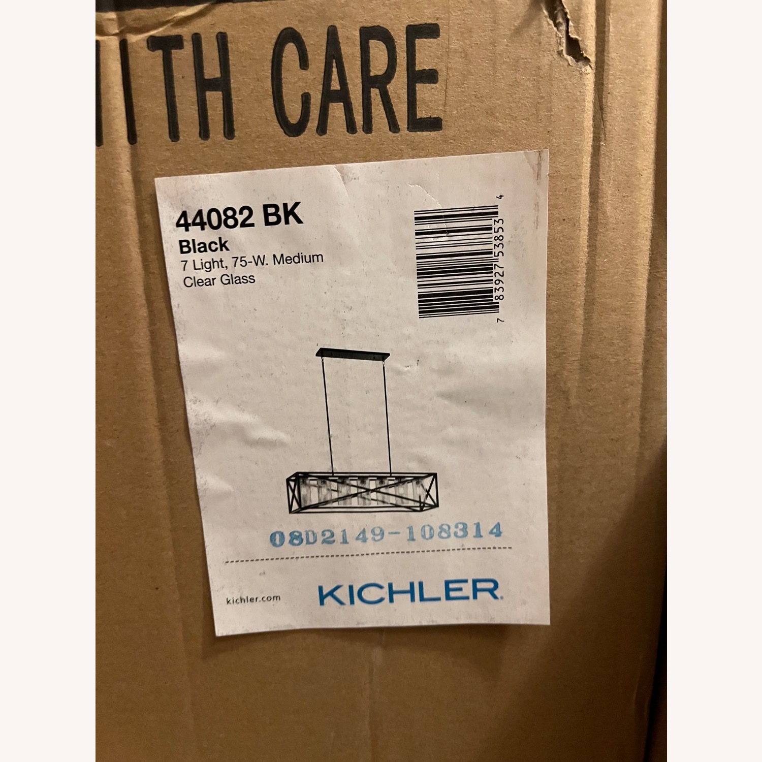 Kichler Moorgate 48" Black Rectangular Kitchen Island Light Pendant - image-3