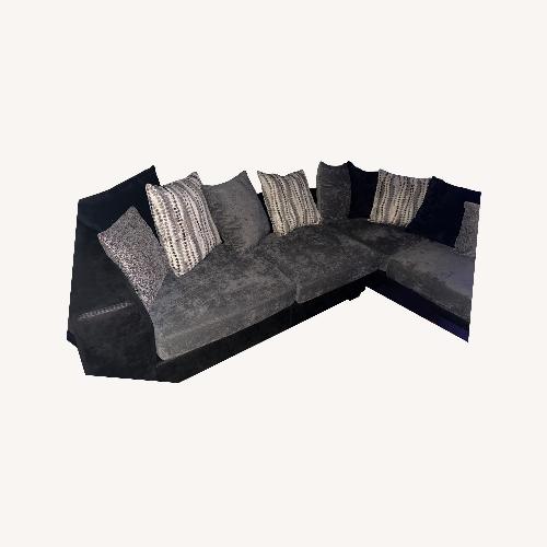 Used Vintage/Antique 3 Light Gray 3+ Piece Sectional for sale on AptDeco