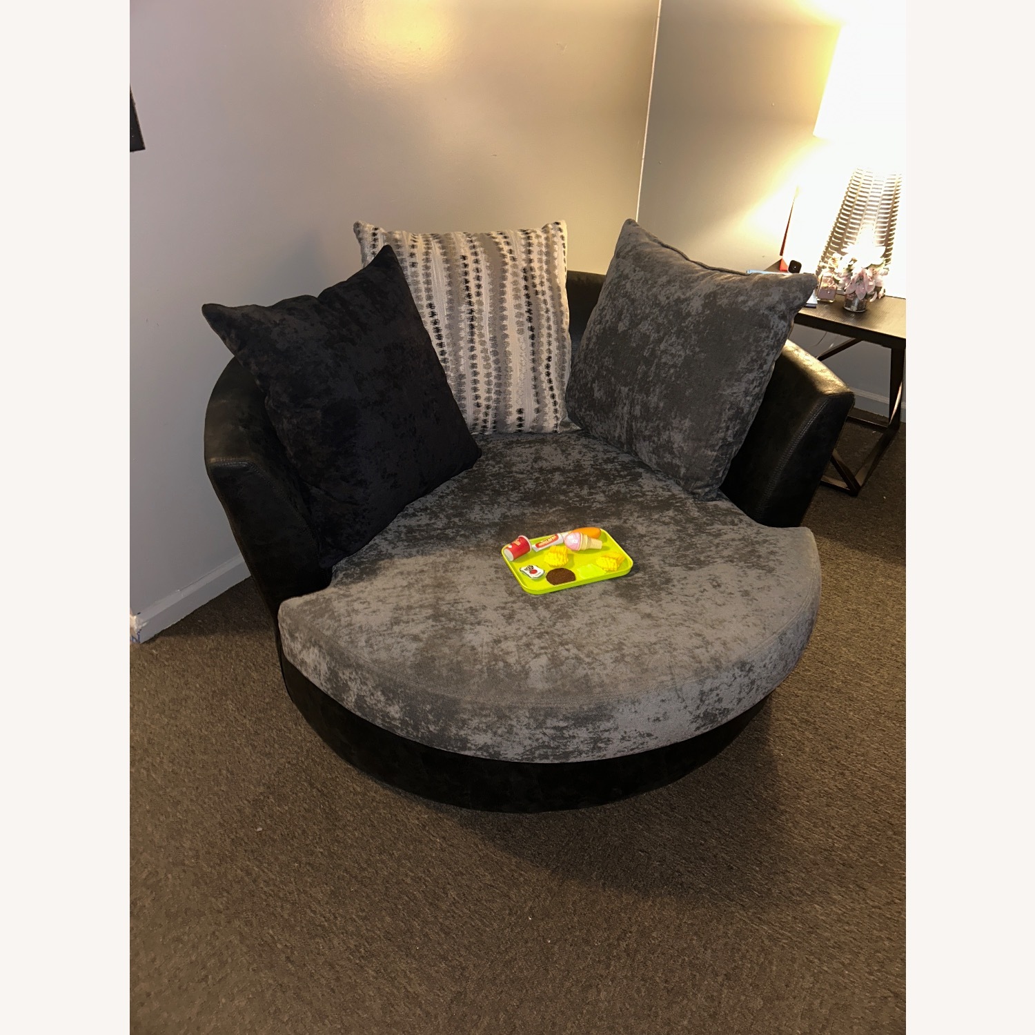 Vintage/Antique 3 Light Gray 3+ Piece Sectional - image-3