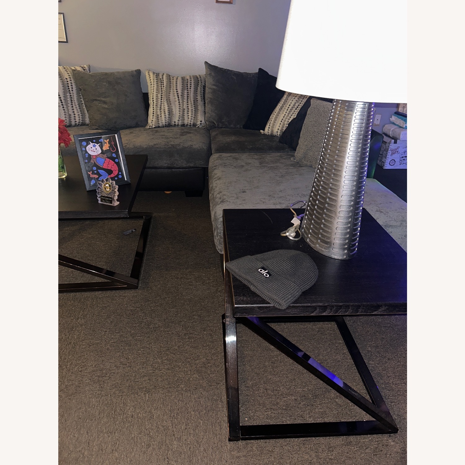 Vintage/Antique 3 Light Gray 3+ Piece Sectional - image-2