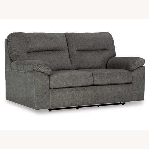 Used Ashley Furniture Dark Gray Fabric Loveseat for sale on AptDeco
