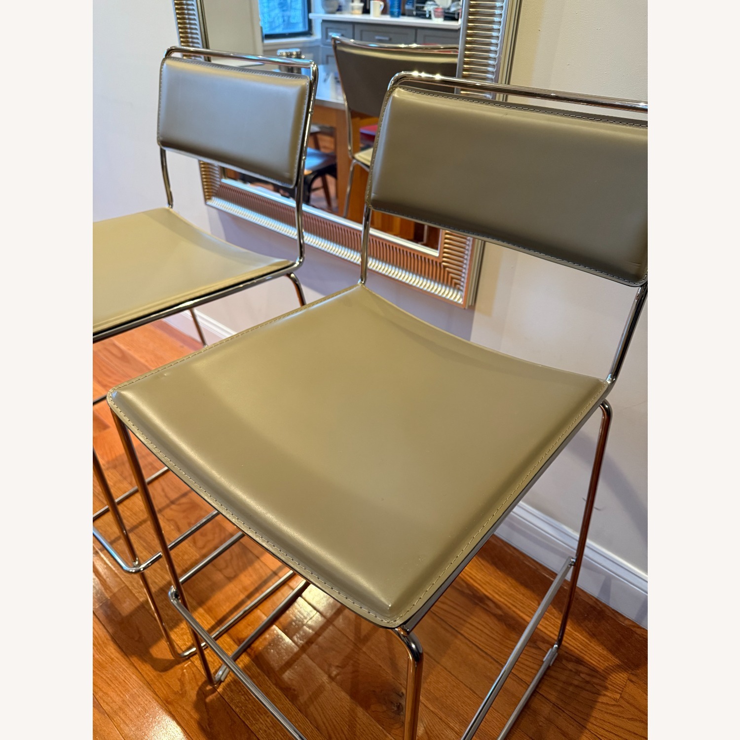 CB2 Jonel Taupe Bar Stool 30" - image-2