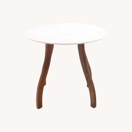 Used Pier 1 Imports Natural Marble Coffee Table for sale on AptDeco