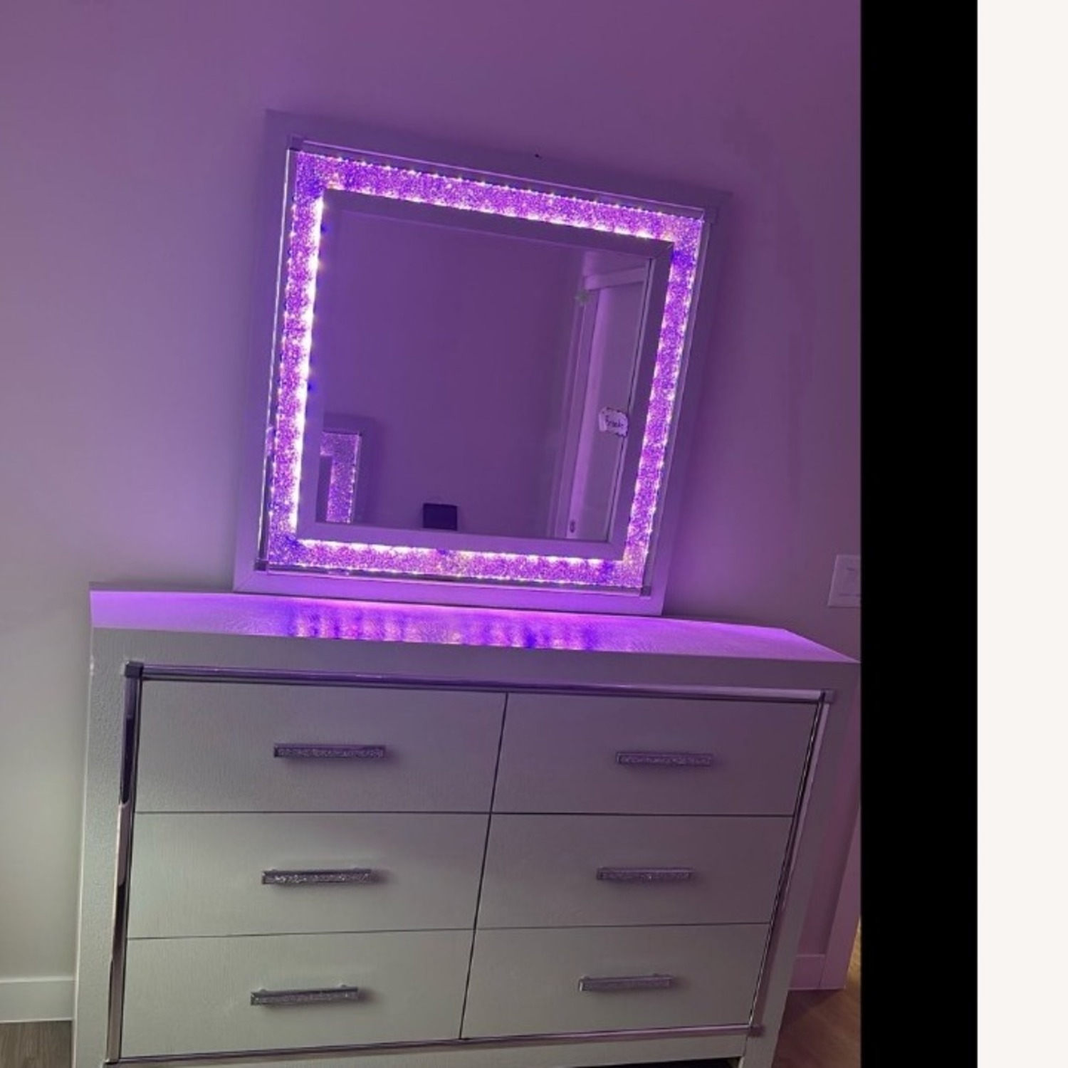 Light Gray Wood Drawer - image-1