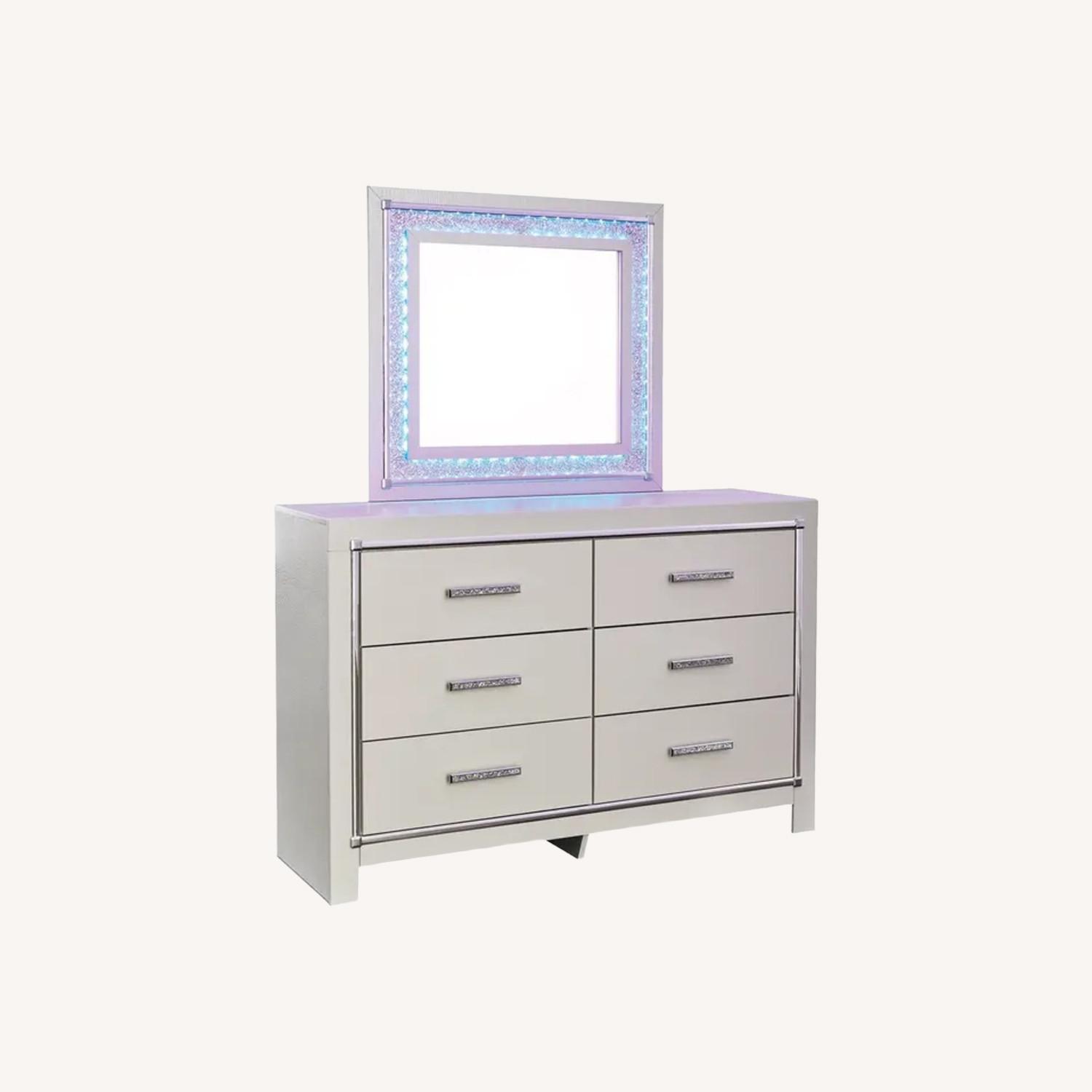 Light Gray Wood Drawer - image-0