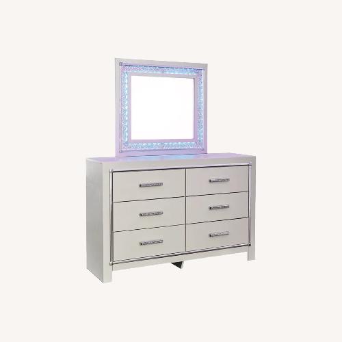 Used Light Gray Wood Drawer for sale on AptDeco