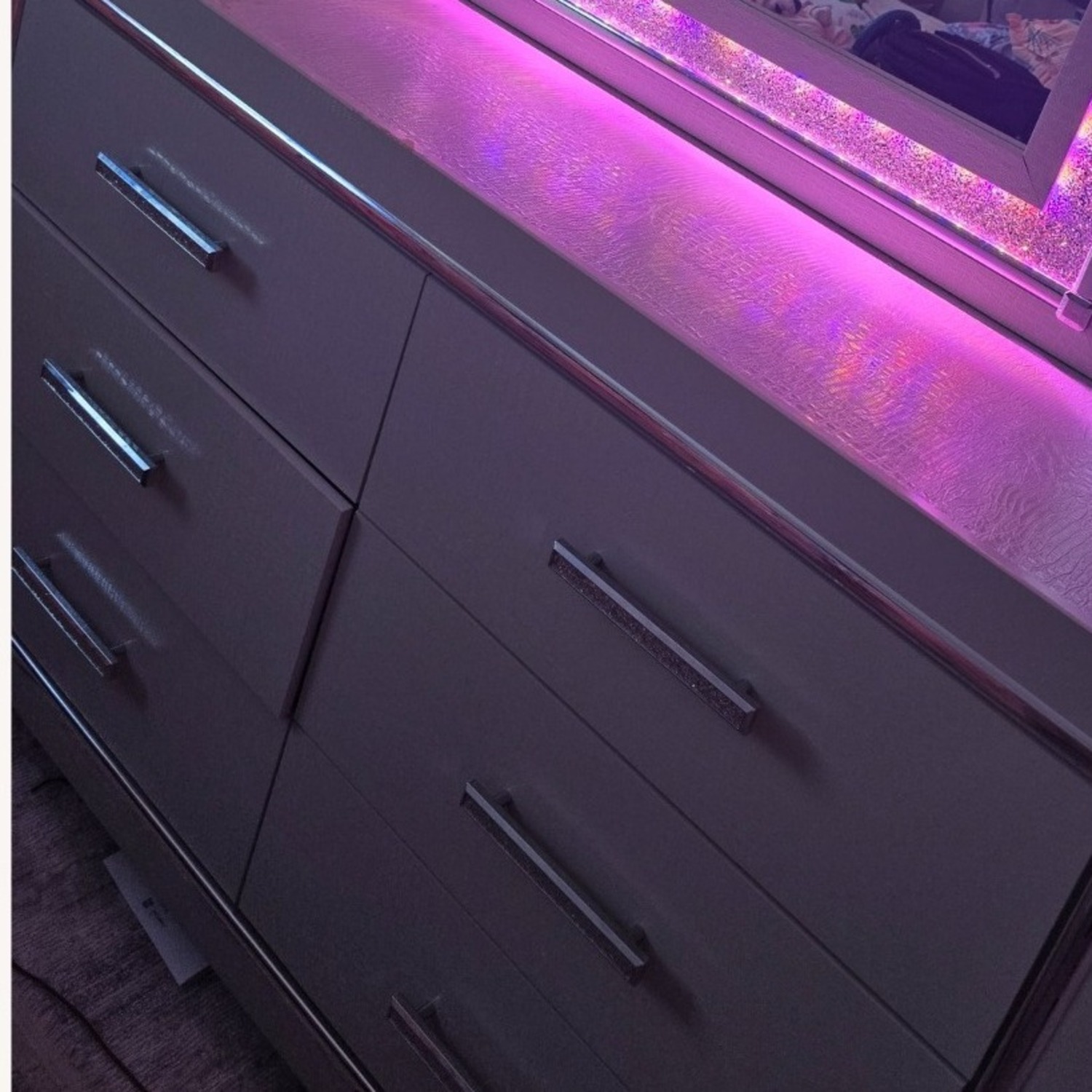 Light Gray Wood Drawer - image-2