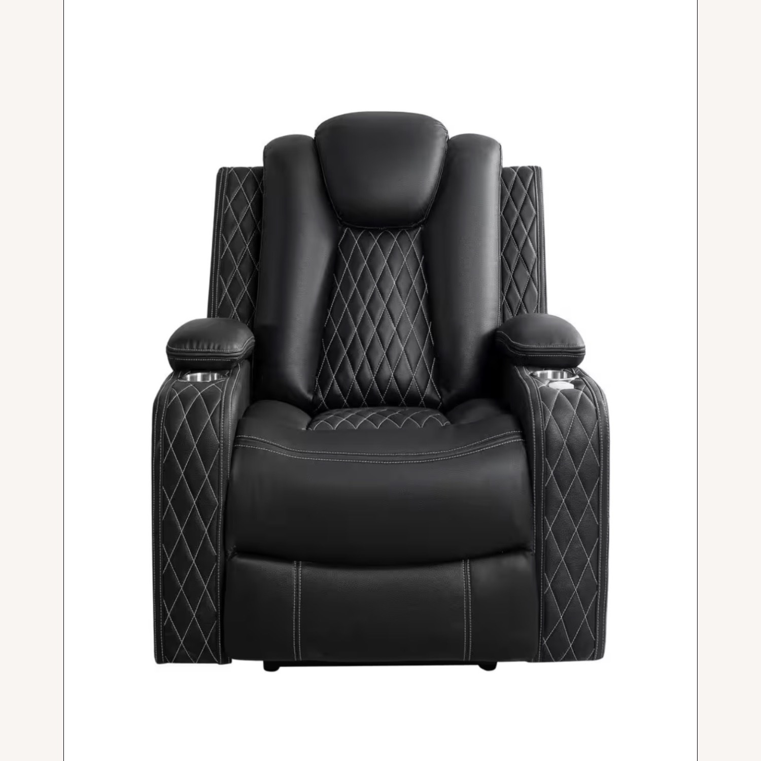 Home Depot Black Leather Recliner - image-2