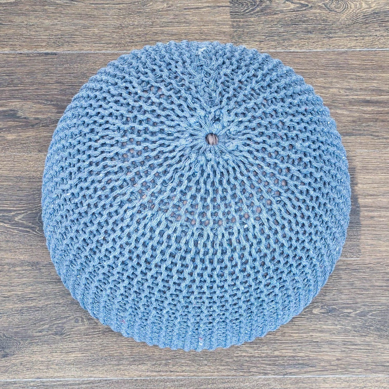 Woven Pouf - image-1
