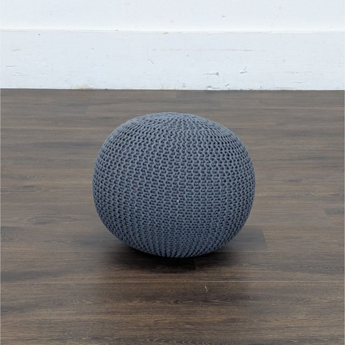 Used Woven Pouf for sale on AptDeco