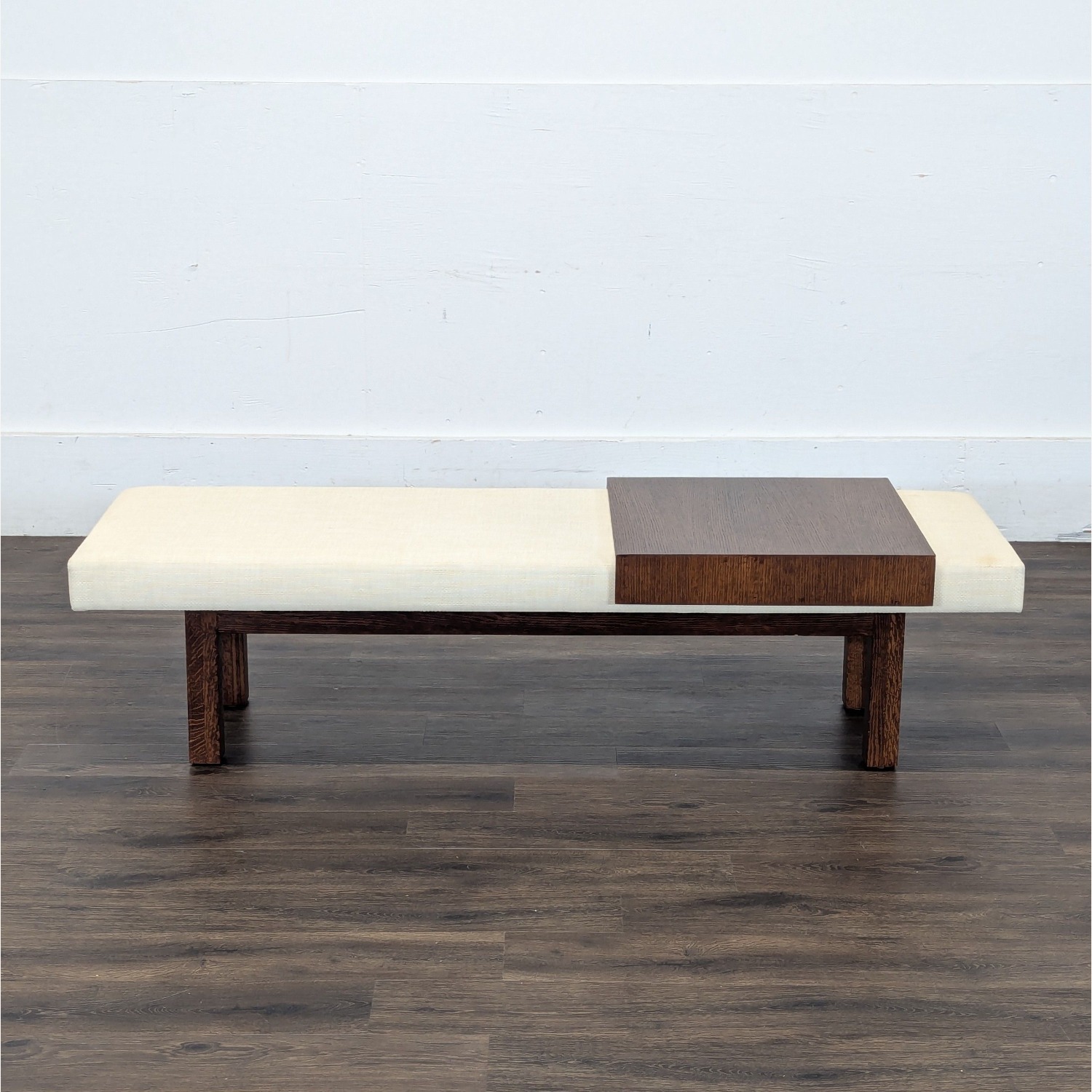 Mid-Century Style Upholstered Lobby Bench	 - image-3