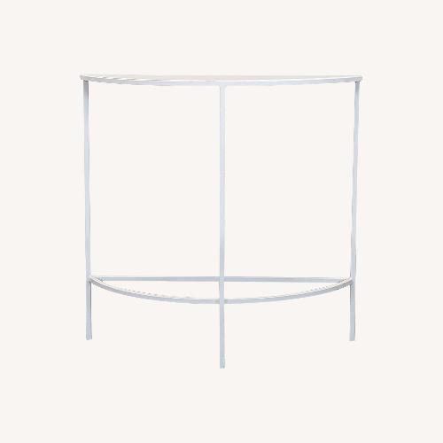 Used Metal Demilune Console Table for sale on AptDeco