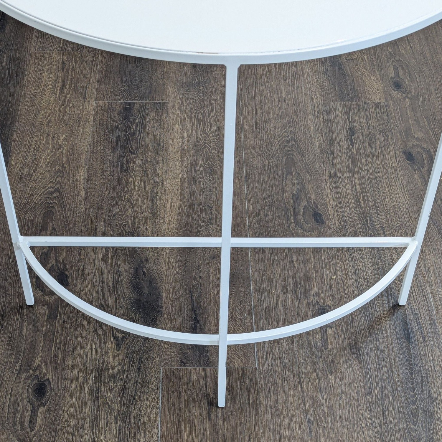 Metal Demilune Console Table - image-5