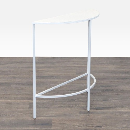 Used Metal Demilune Console Table for sale on AptDeco
