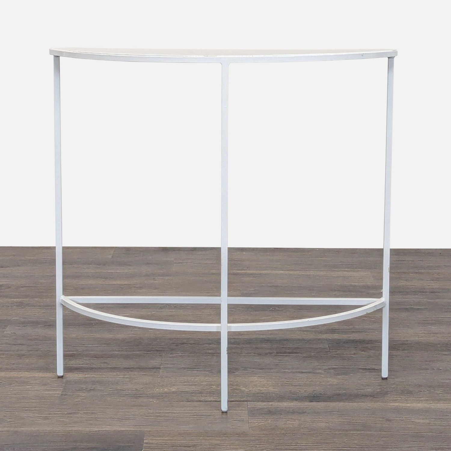 Metal Demilune Console Table - image-1