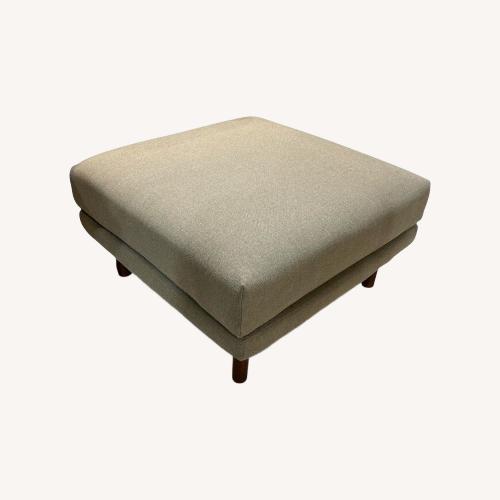 Used Burrow Range Ottoman Moss Green for sale on AptDeco