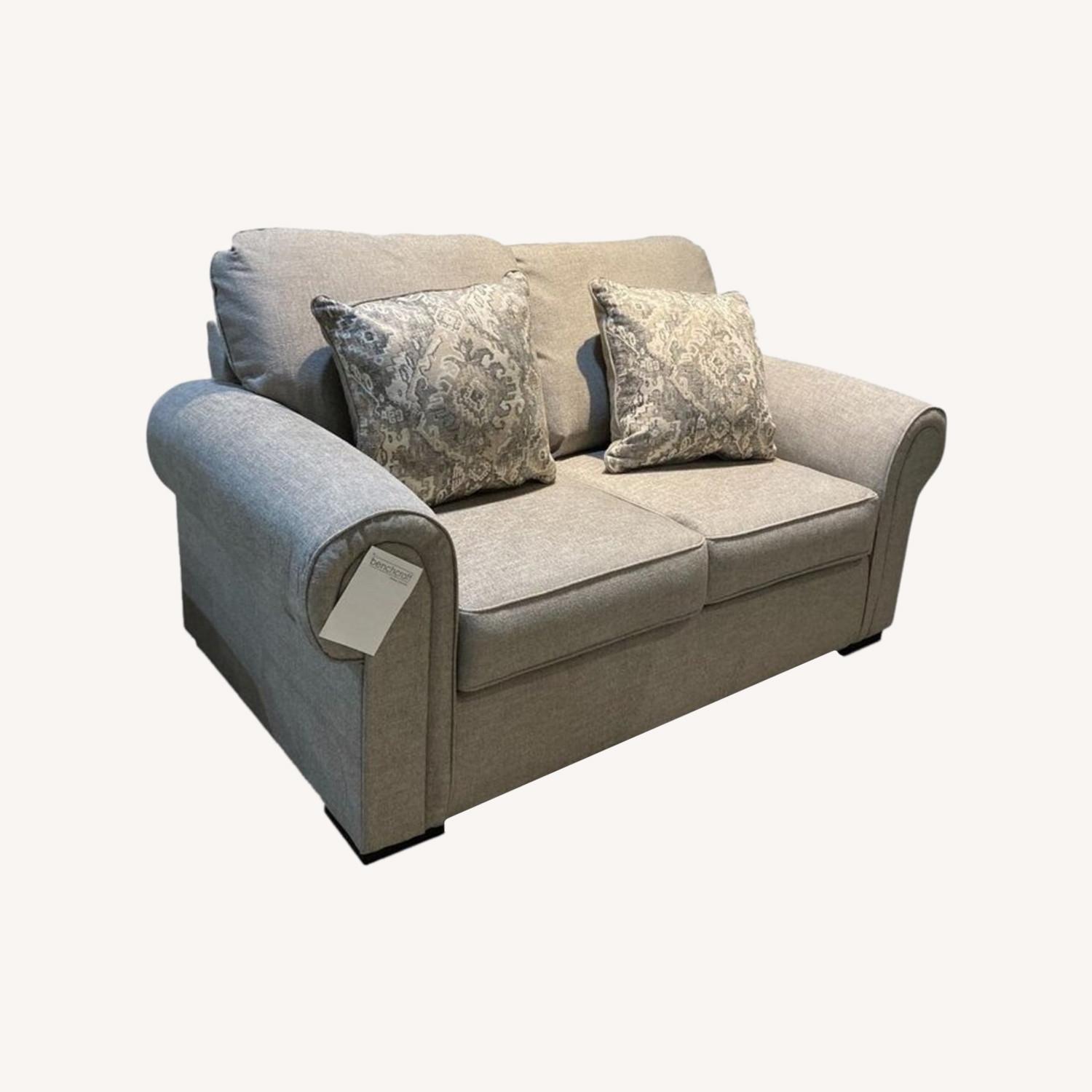 Ashley Furniture Sararose Heather Loveseat - image-0