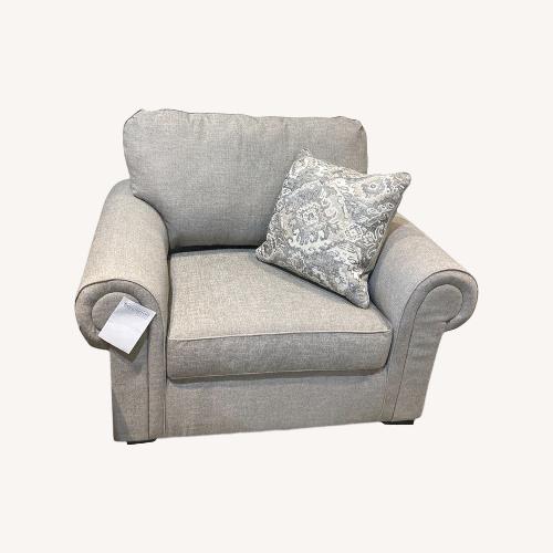 Used Ashley Furniture Sararose Heather Oversized Chair for sale on AptDeco
