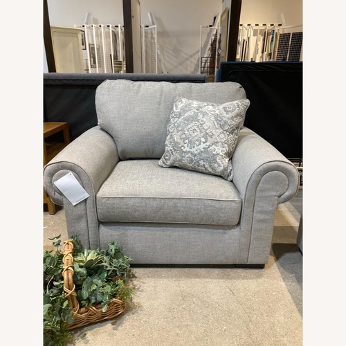 Used Ashley Furniture Sararose Heather Oversized Chair for sale on AptDeco