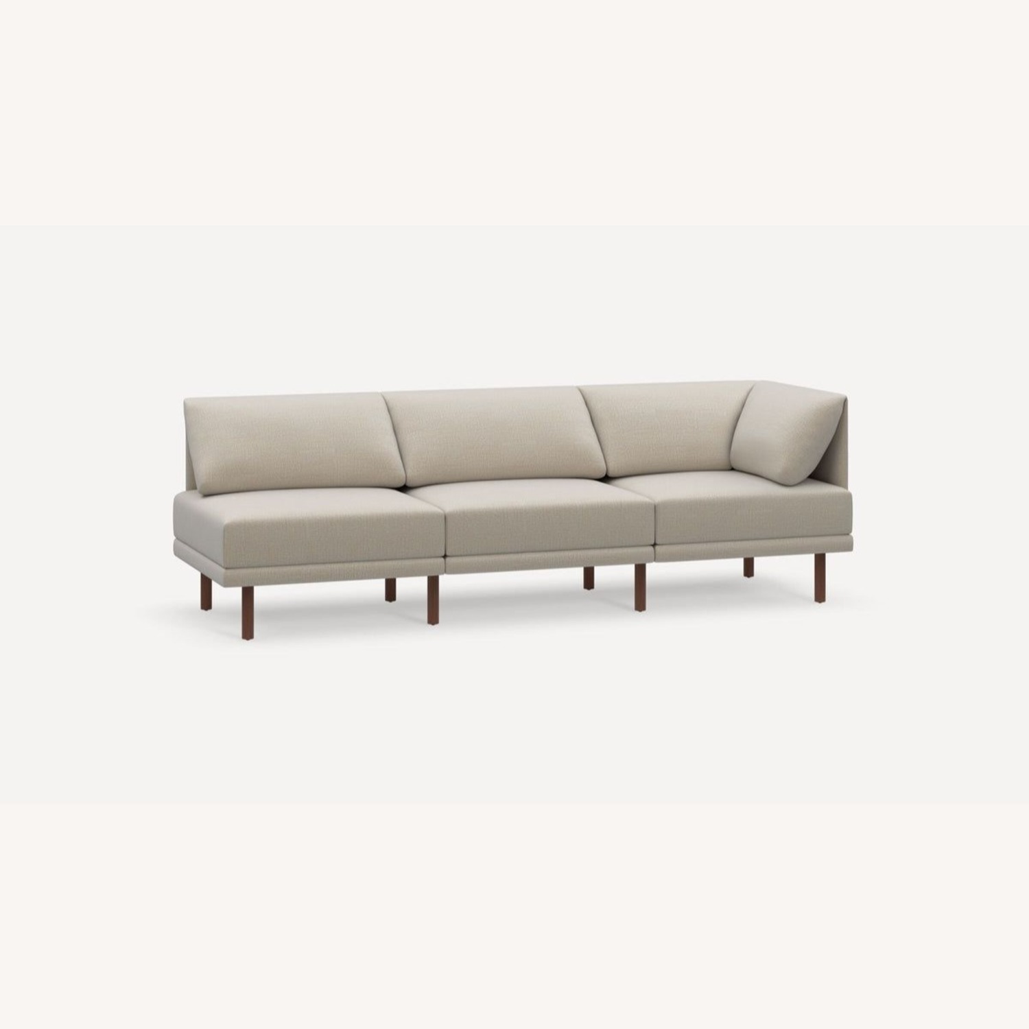 Burrow Range Plus 3-Seat Modern One Arm Sofa  - image-2