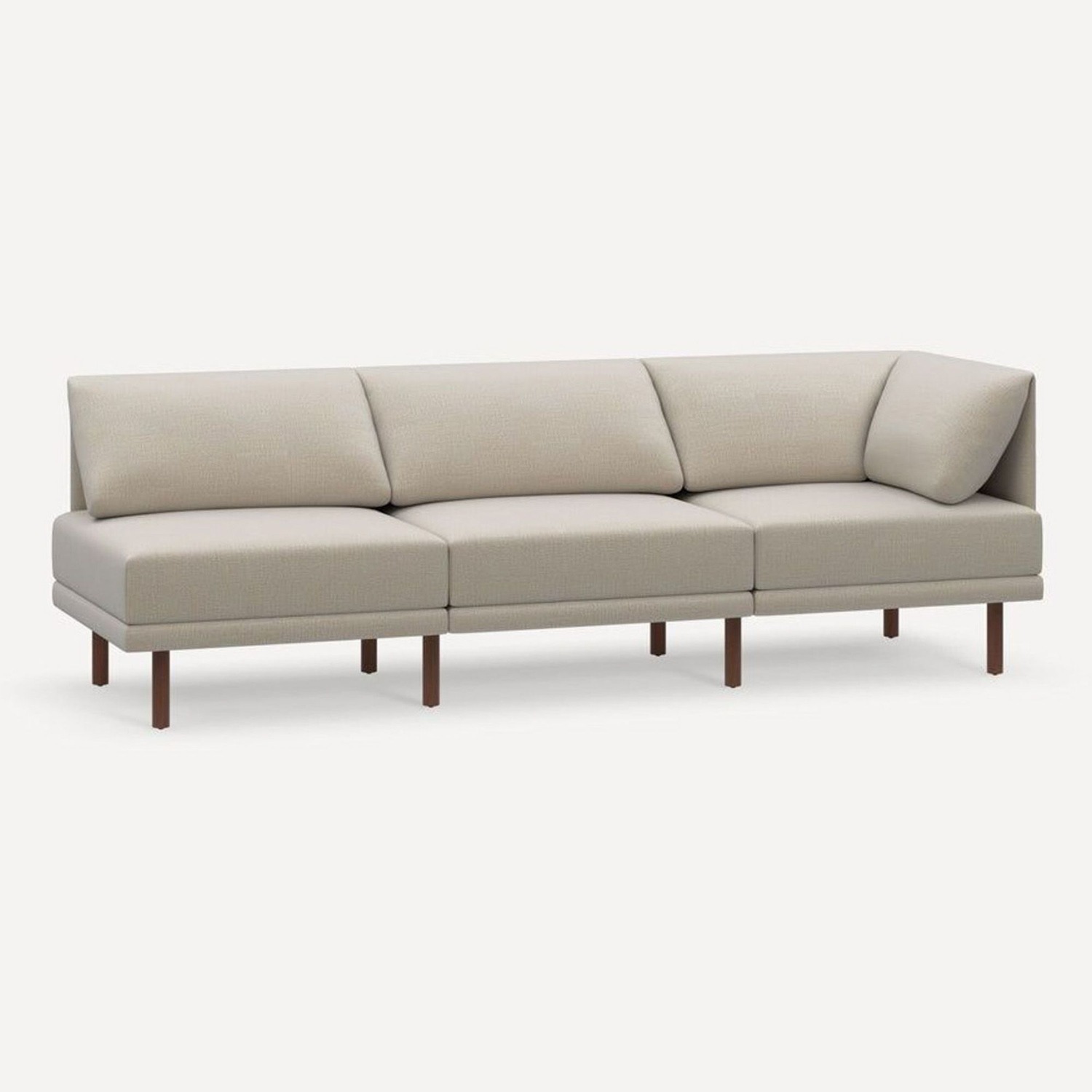 Burrow Range Plus 3-Seat Modern One Arm Sofa  - image-1