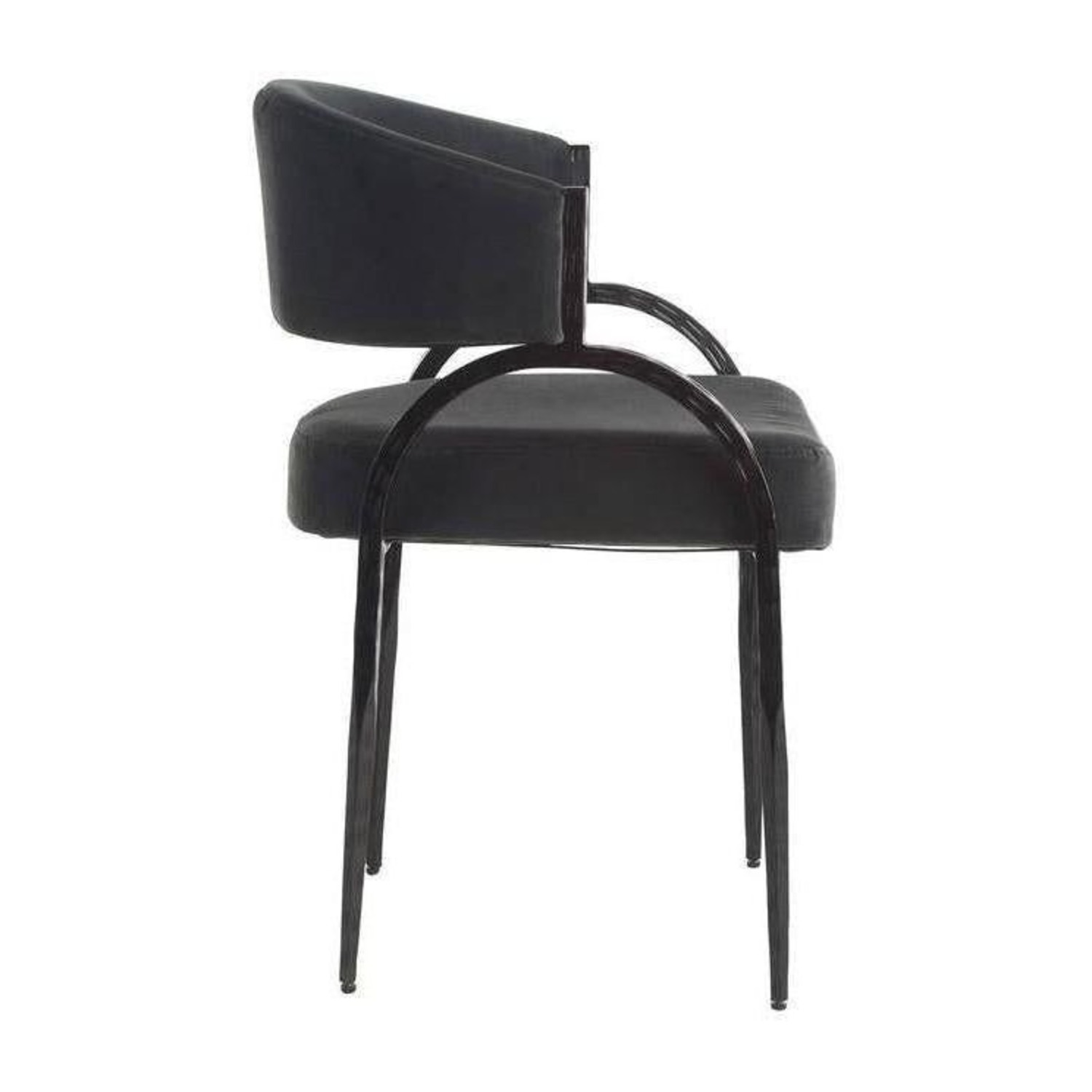 Arteriors Home Bahati Modern Black Velvet Lounge - image-4