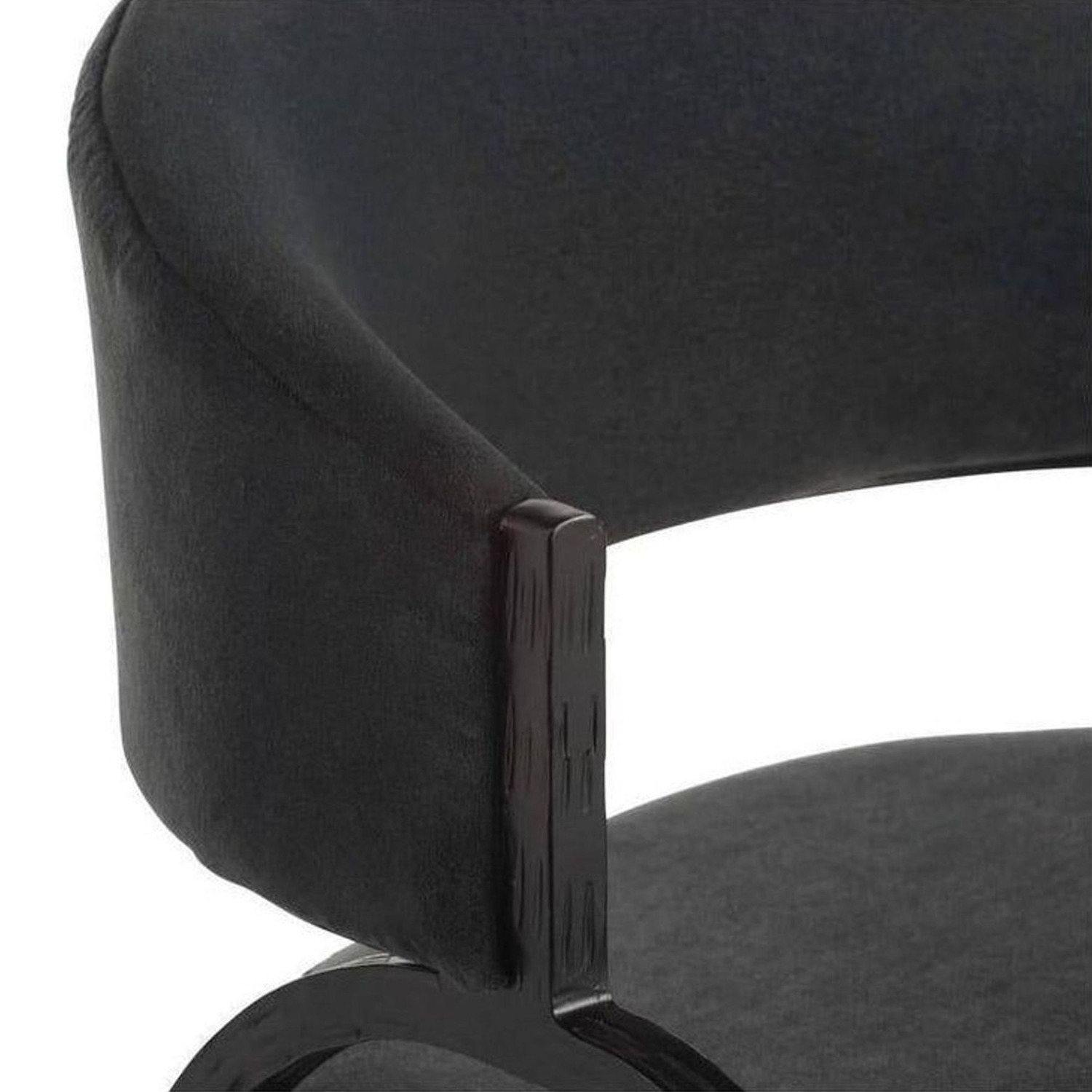 Arteriors Home Bahati Modern Black Velvet Lounge - image-1
