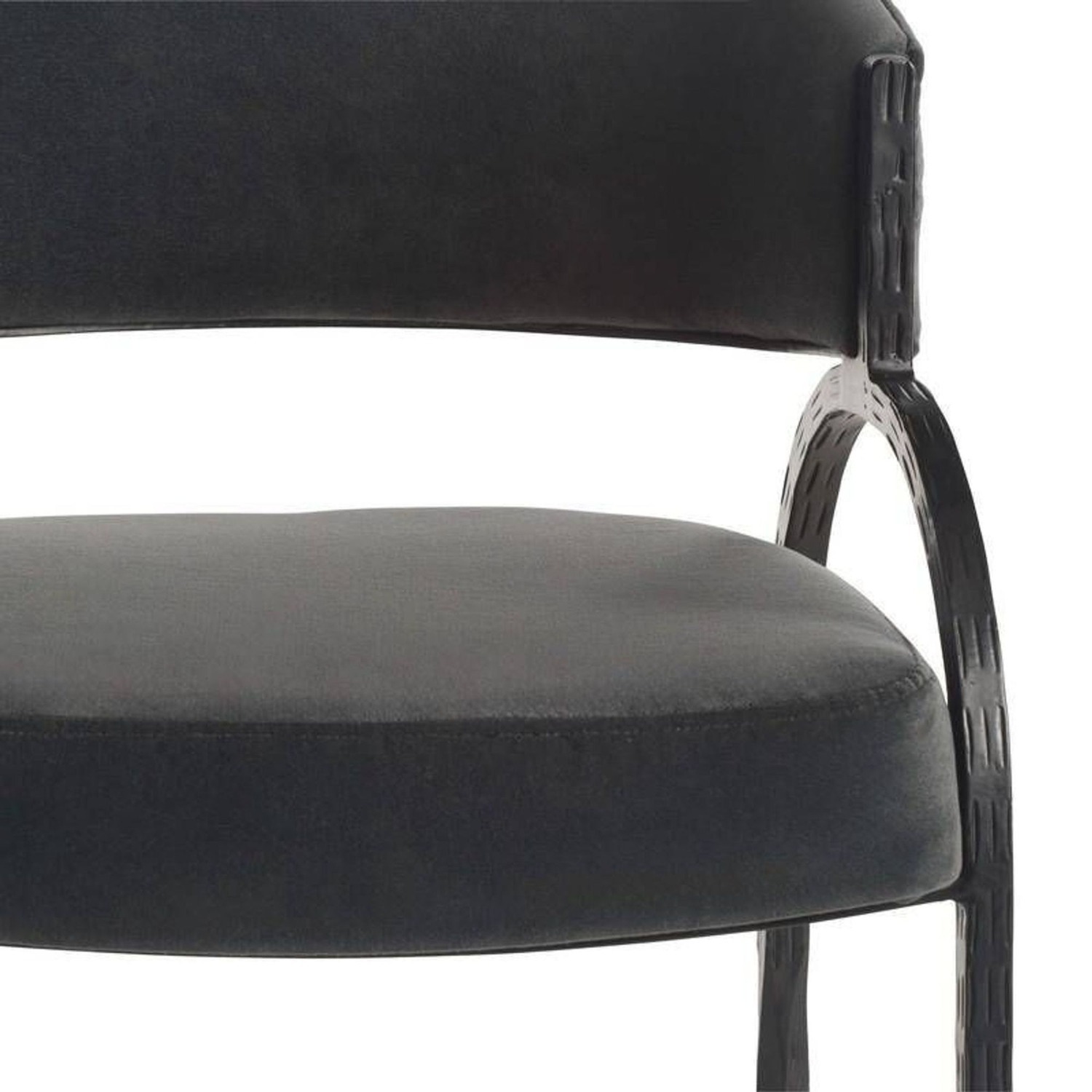Arteriors Home Bahati Modern Black Velvet Lounge - image-2