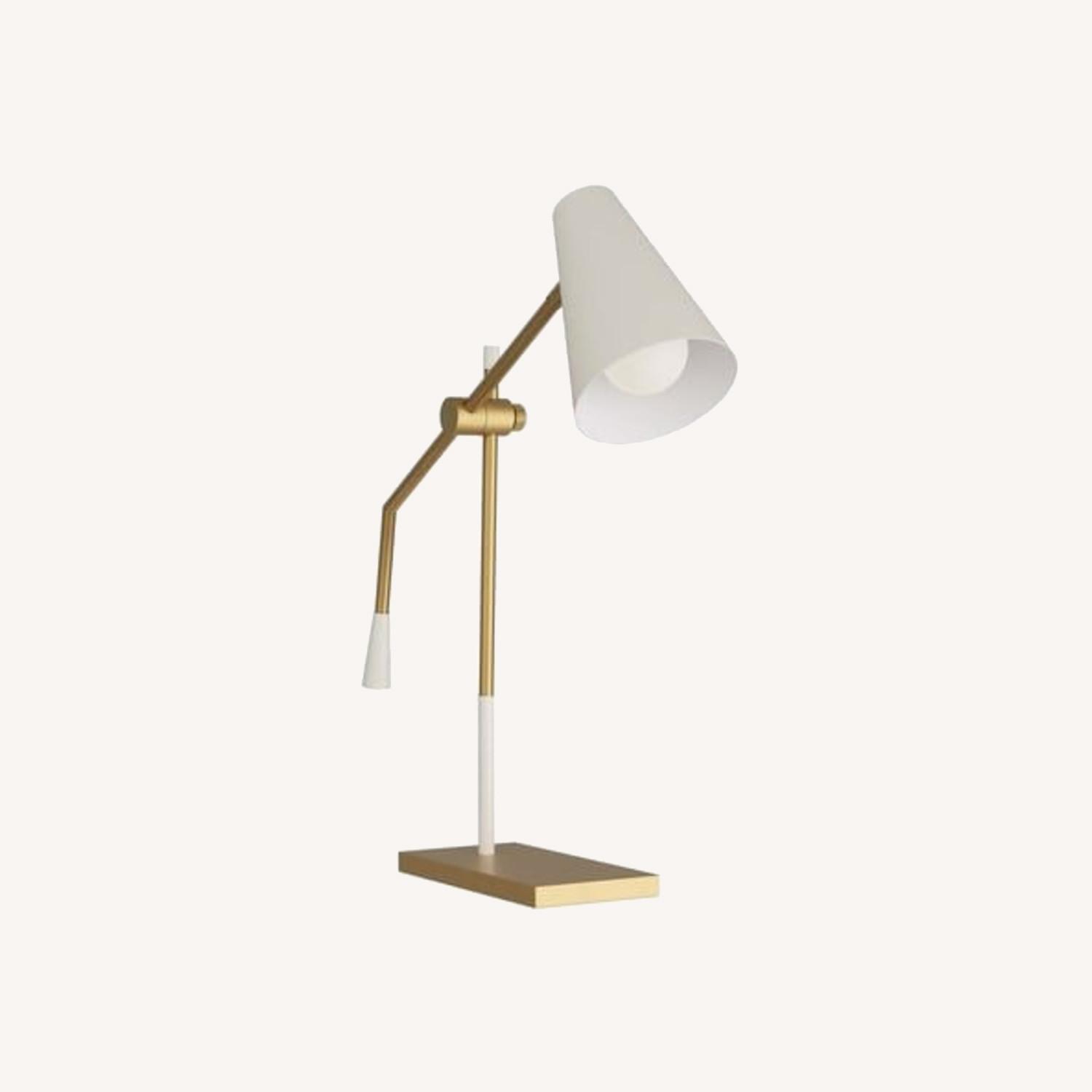 Arteriors Home Wayne Modern Brass and White - image-0