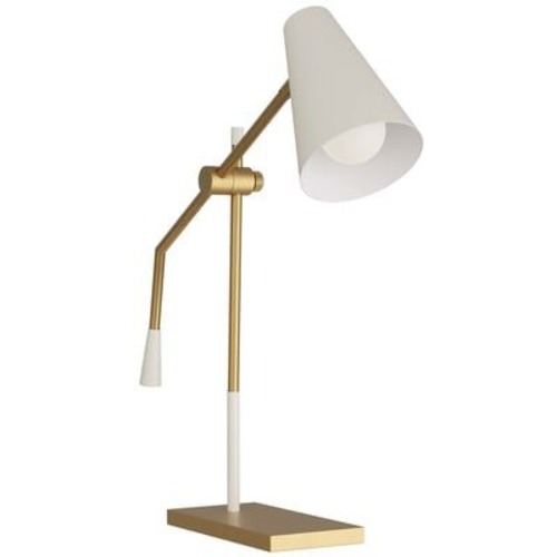 Used Arteriors Home Wayne Modern Brass and White  for sale on AptDeco