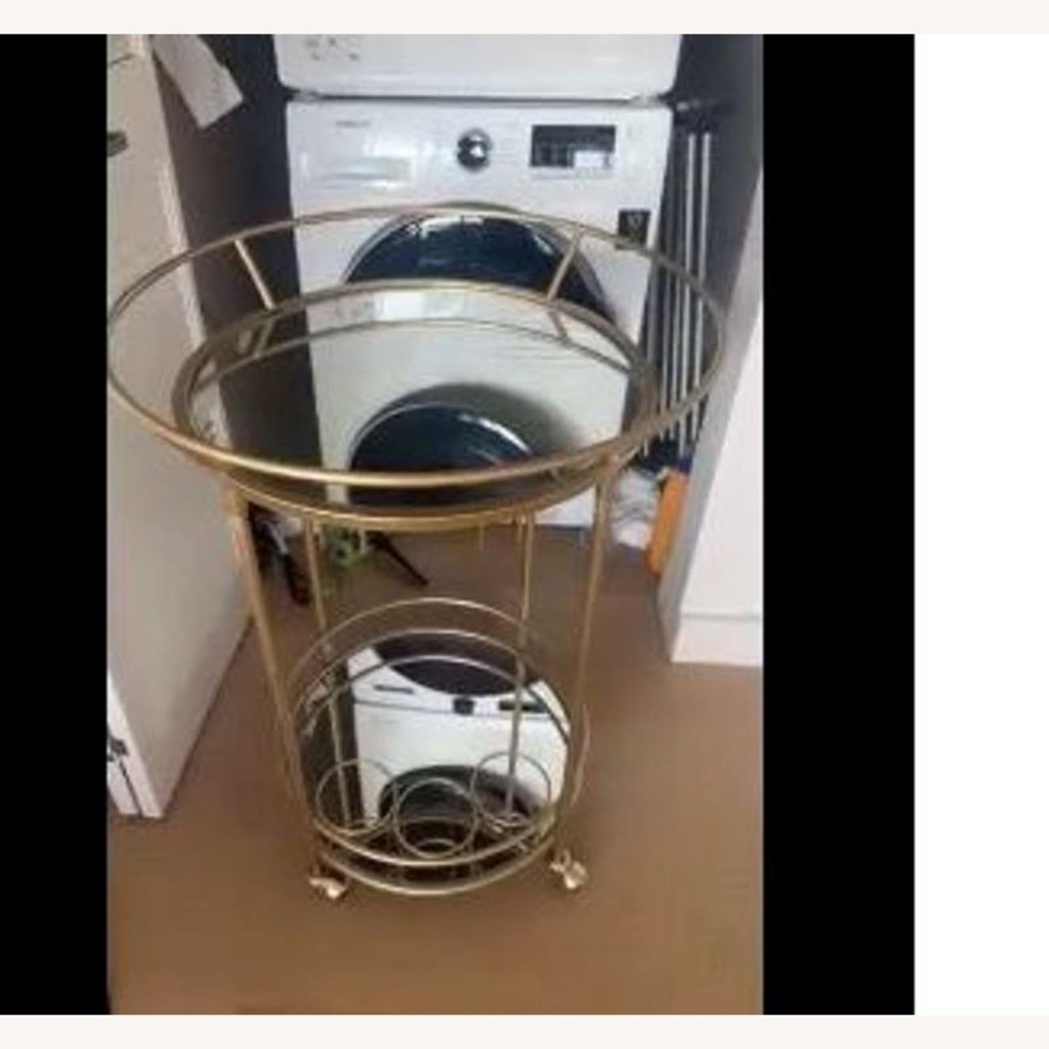 Mirrored Portable Bar on Wheels	 - image-3