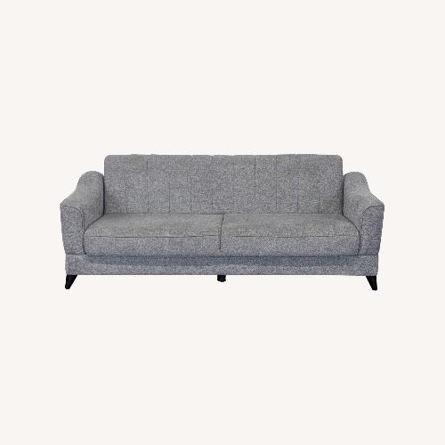 Used Modern Grey 3-Seat Sofa with Built-in Storage	 for sale on AptDeco