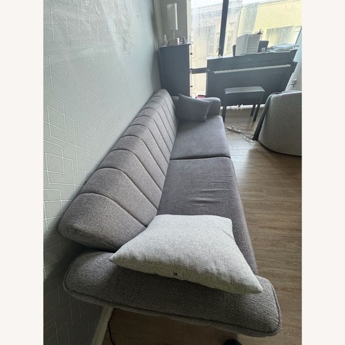 Used Modern Grey 3-Seat Sofa with Built-in Storage	 for sale on AptDeco