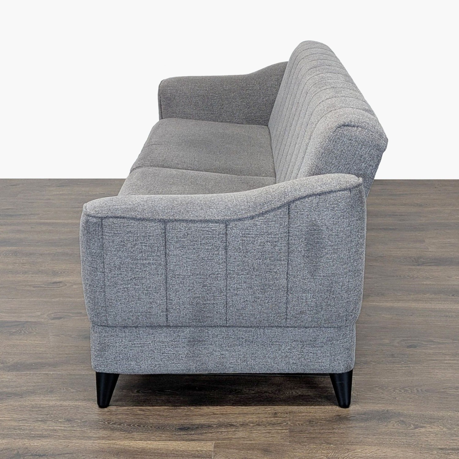 Modern Grey 3-Seat Sofa with Built-in Storage	 - image-4