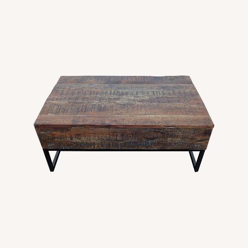 Used Signature Design by Ashley Reclaimed Wood Lift-Top for sale on AptDeco