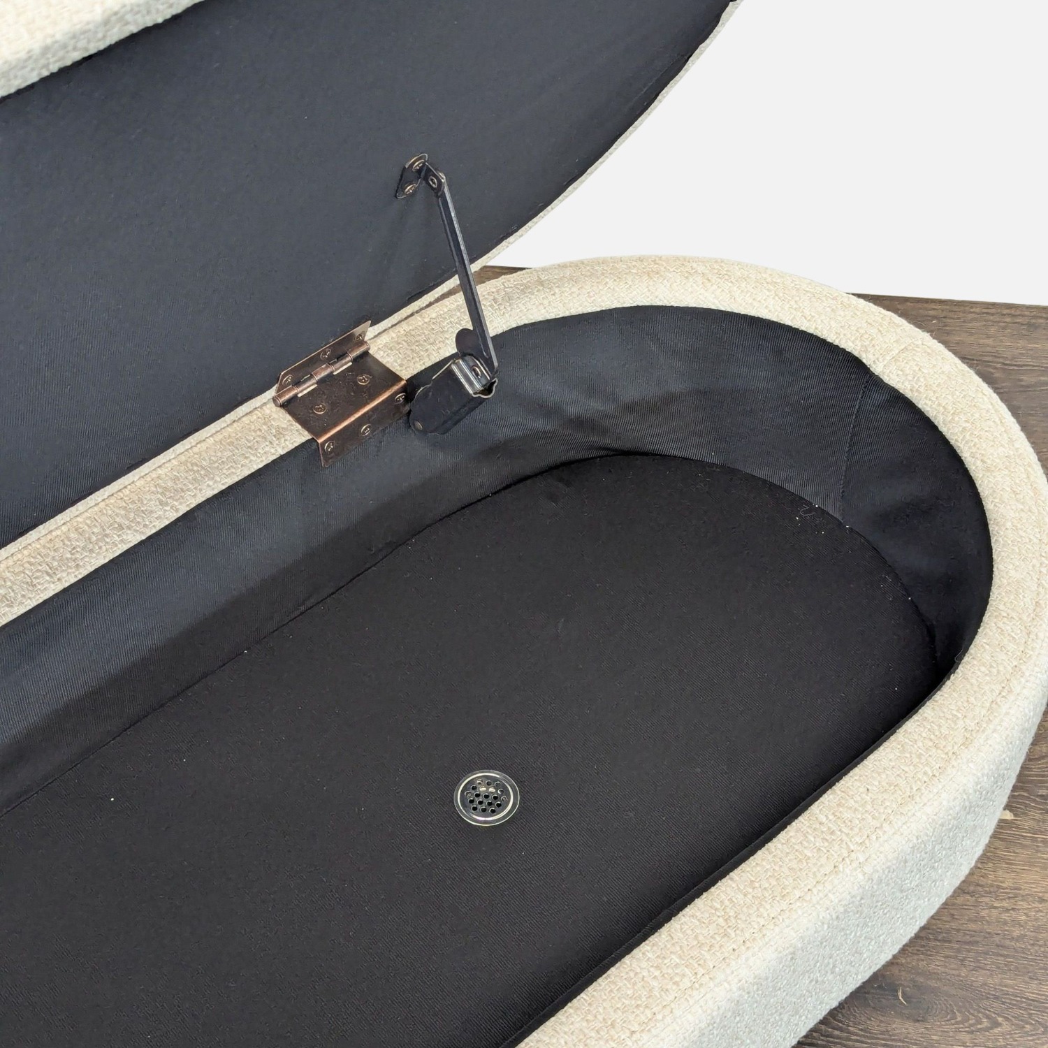 Walmart Upholstered Storage Ottoman - image-4