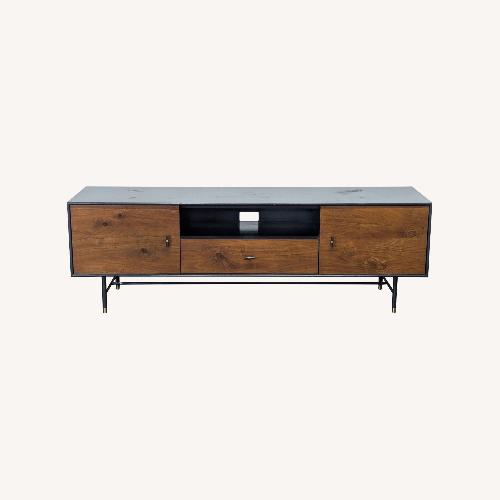 Used West Elm Modernist Wood and Lacquer Media Console for sale on AptDeco